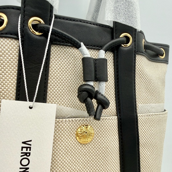 Veronica Beard Goody Bag Natural Black - Picture 3 of 15